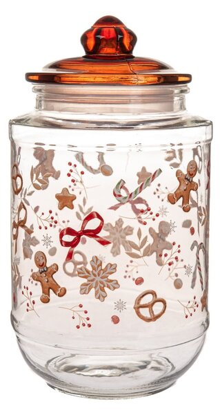 Üveg keksztartó doboz Gingerbread – Dakls