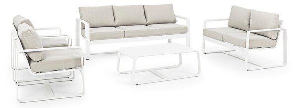 Alumínium kerti dohányzóasztal 62x105 cm Merrigan – Bizzotto