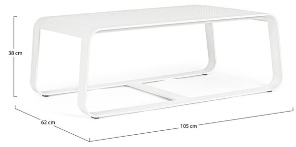 Alumínium kerti dohányzóasztal 62x105 cm Merrigan – Bizzotto