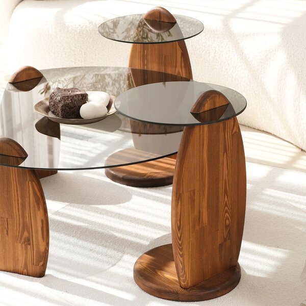 Hanah Home Lerakóasztal Chesnut Fume Surf - Chesnut, Fume