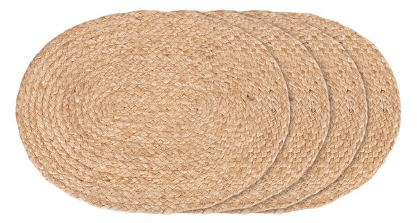 Juta tányéralátét szett 4 db-os 35x45 cm Bombay – House Nordic