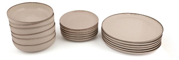 Hermia étkészlet (18 darabos) Cinnamon MOD18Y2730P02 - Cinnamon