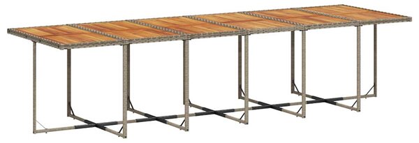 13 részes szürke polyrattan kerti ülőgarnitúra párnákkal