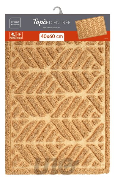 Kókuszrost lábtörlő 40x60 cm Palmette – douceur d'intérieur