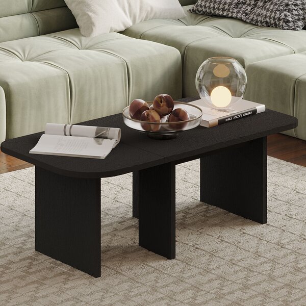 Hanah Home Dohányzóasztal szett Black Iris - Fekete