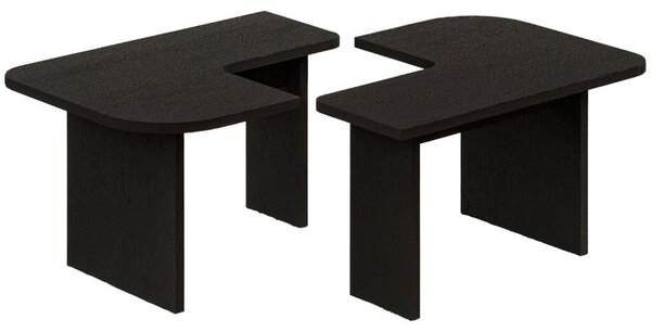 Hanah Home Dohányzóasztal szett Black Iris - Fekete