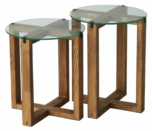Hanah Home Fészekasztal (2 darabos) Walnut Amalfi - dió