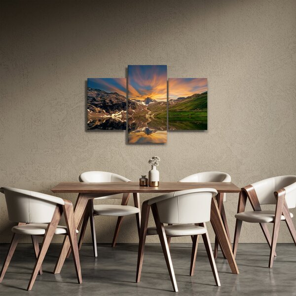 Kép - Visszaverődés a hegyi tóban (90x60 cm)