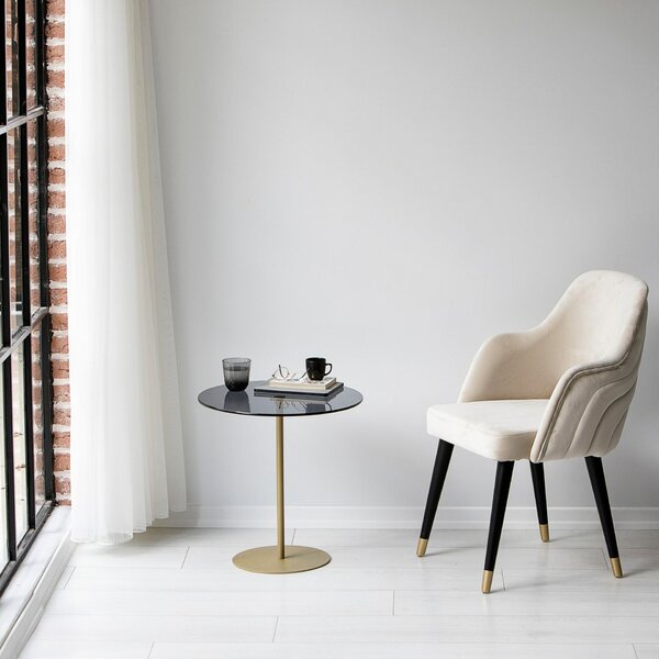 Hanah Home lerakóasztal Gold Dark Grey Chill-Out - arany, sötétszürke