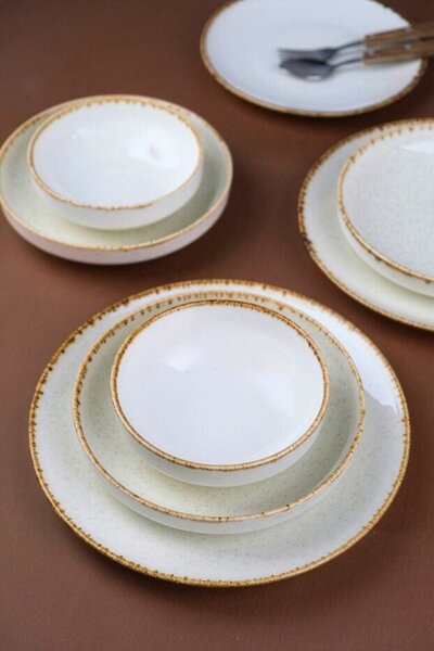 Hermia Étkészlet (24 darabos) Fehér Bézs S302451103