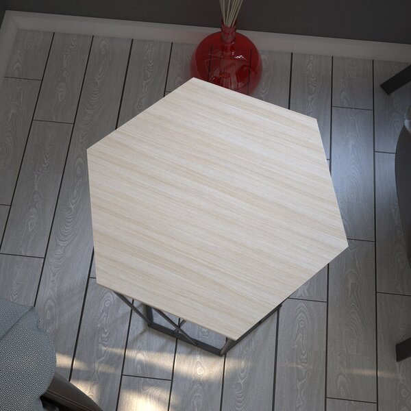 Hanah Home Side Table Oak Black Cetrus - Oak