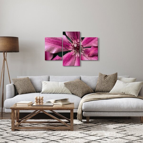 Rózsaszín flamingóvirág képe (90x60 cm)