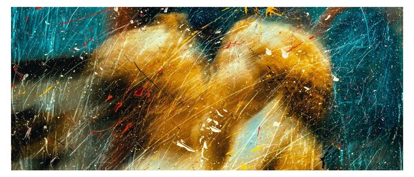 Kép - Csókolózó angyalok (120x50 cm)