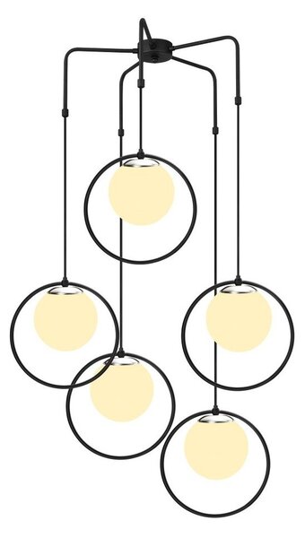 Satyros fekete fém függőlámpa - Opviq lights