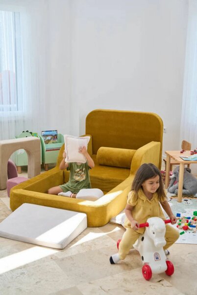 Atelier Del Sofa Kid's Bed Mustard Funbed Single - Mustard