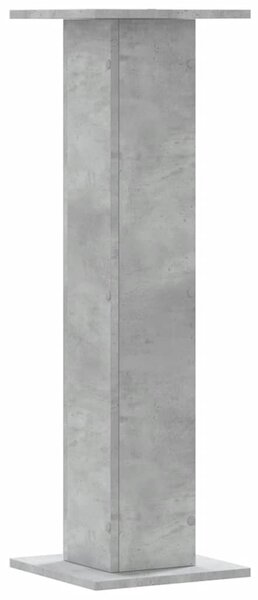 2 db betonszürke szerelt fa növénytartó állvány 30 x 30 x 95 cm
