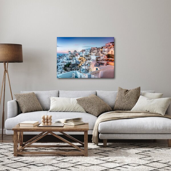 Kép - Alkonyat Santoriniban (70x50 cm)