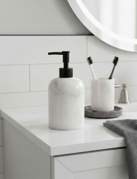 Aberto Design Szappanadagoló White Black Bianco - Fehér, Fekete