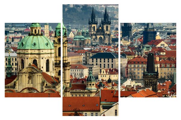 Kép - Prágai panoráma (90x60 cm)
