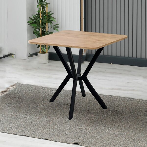 Hanah Home Dining Table Walnut Elma 70 - Walnut