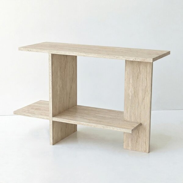 Hanah Home Side Table Travertine Essenziale - Travertine
