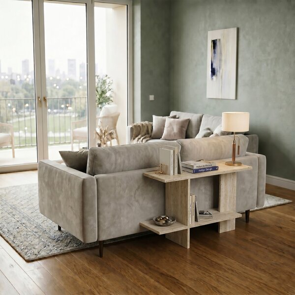 Hanah Home Side Table Travertine Essenziale - Travertine