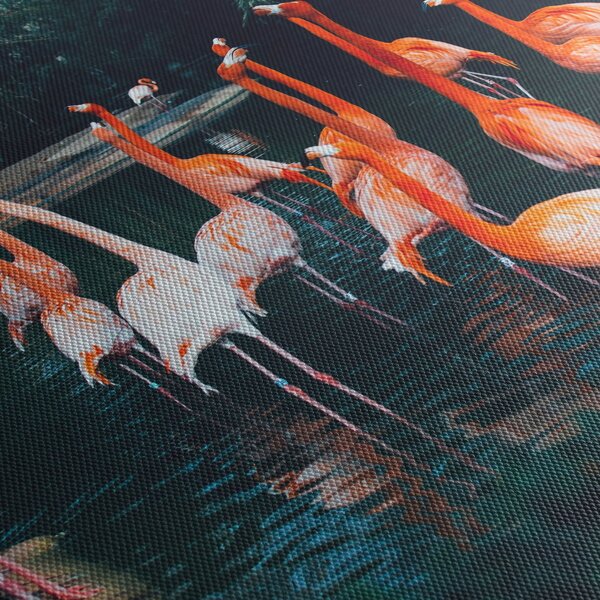 Flamingók csordája (90x60 cm)