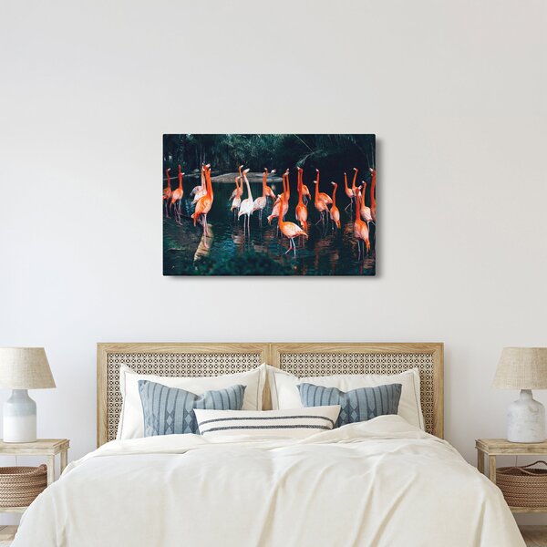 Flamingók csordája (90x60 cm)