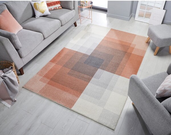Plaza szürke-rózsaszín szőnyeg, 120 x 170 cm - Flair Rugs