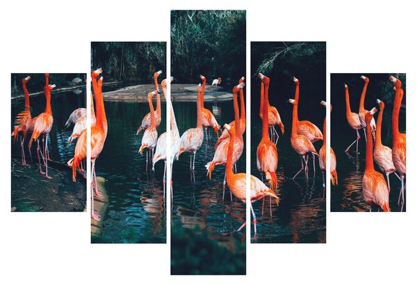 Flamingók csordája (150x105 cm)