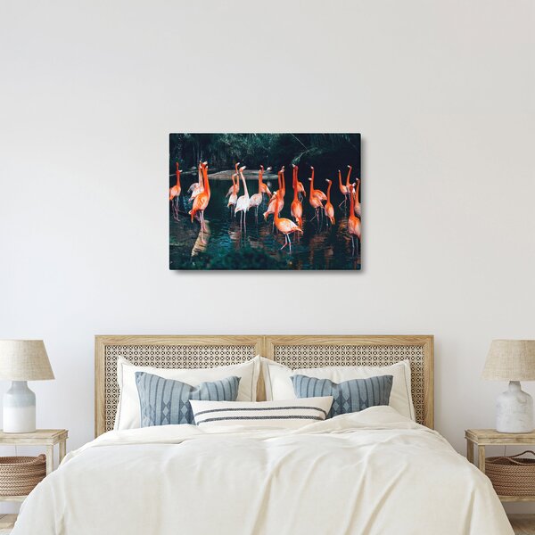 Flamingók csordája (70x50 cm)