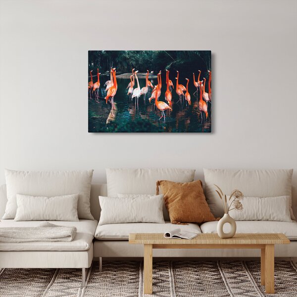 Flamingók csordája (90x60 cm)