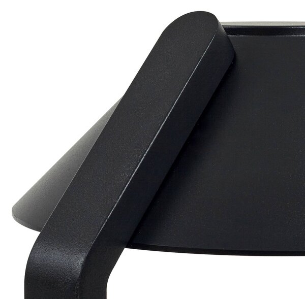 Lindby LED földi tüskés lámpa Capelo, fekete, fém, 77 cm, Fekete, Alumínium, Modern