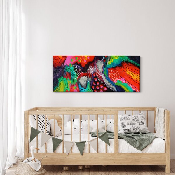 Absztrakt kép - színek (120x50 cm)
