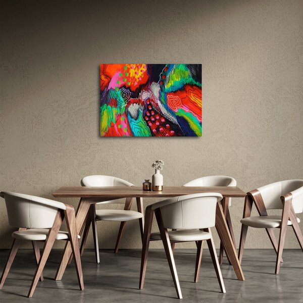 Absztrakt kép - színek (70x50 cm)