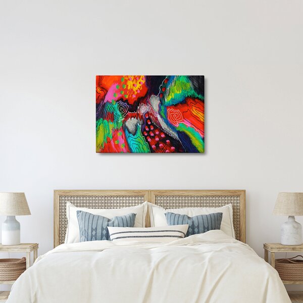 Absztrakt kép - színek (70x50 cm)