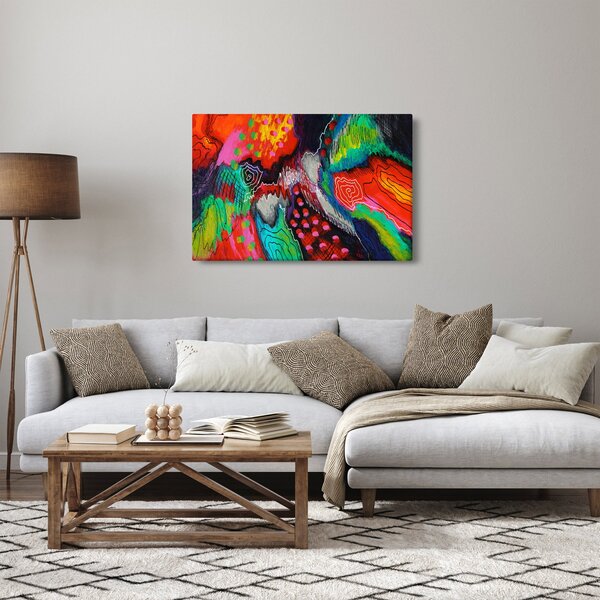Absztrakt kép - színek (90x60 cm)