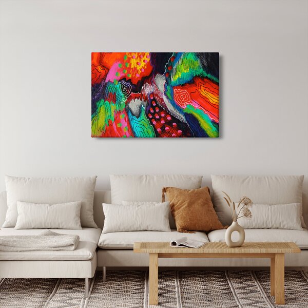 Absztrakt kép - színek (90x60 cm)