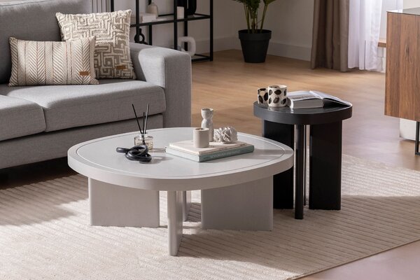 Hanah Home Kisasztal Szürke Krém