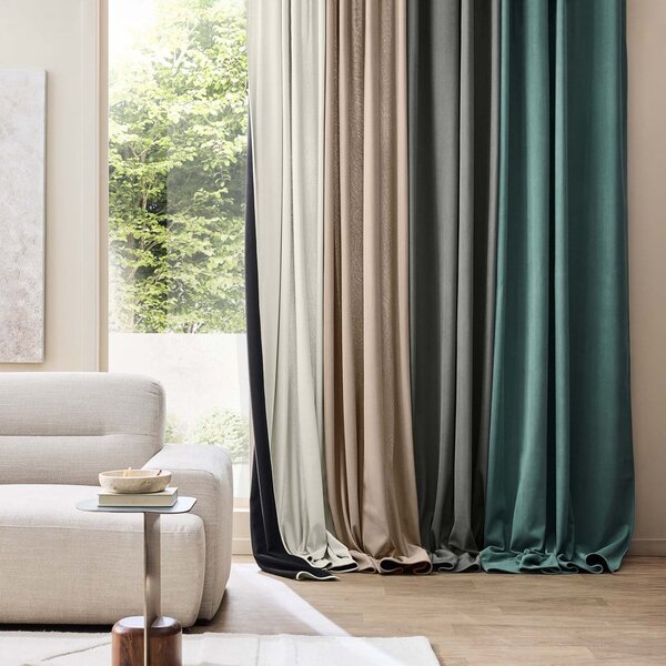 Barna kordbársony termo függöny 140x260 cm Madison – douceur d'intérieur