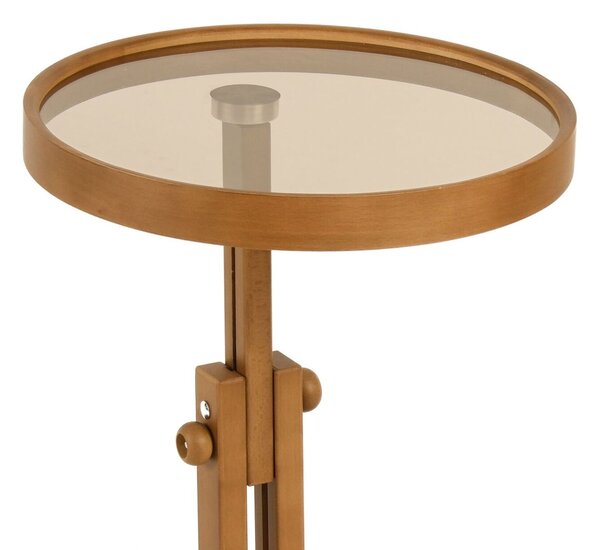 Hanah Home Side Table Walnut Opus Yuvarlak 40 - Walnut