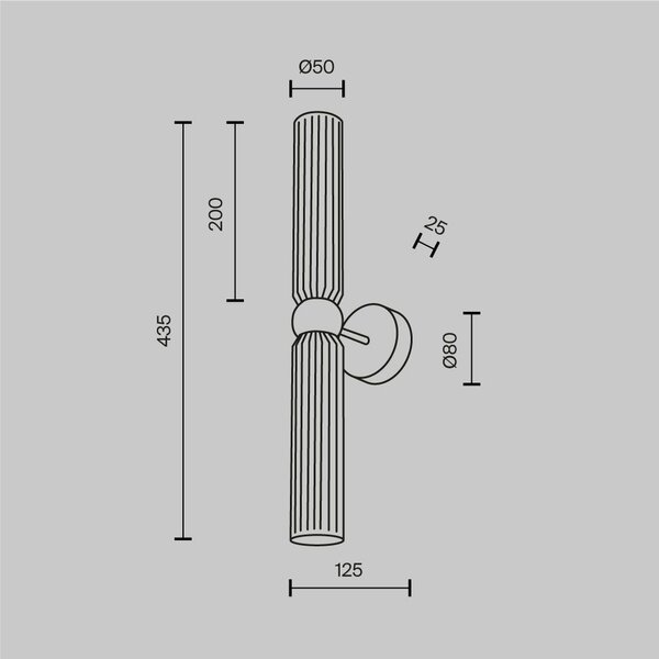 Maytoni modern fali lámpa antic szürke arany mymod302wl-02gr1
