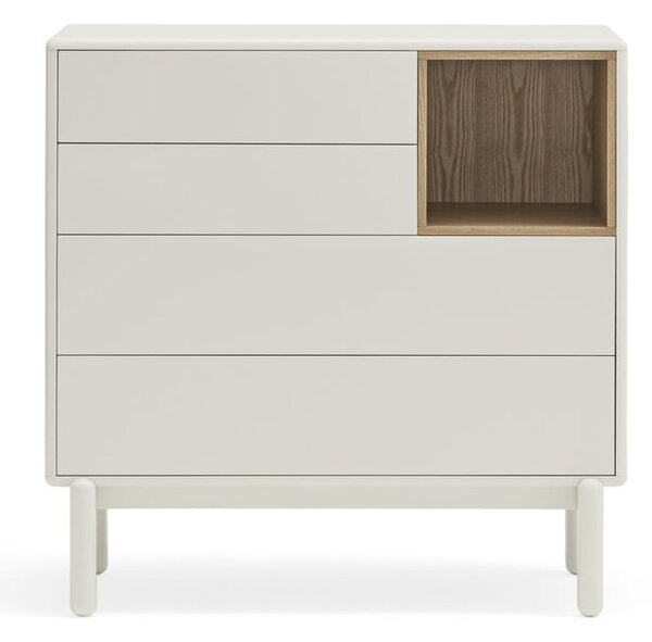 Krémszínű komód 90x90x40 cm Corvo – Teulat