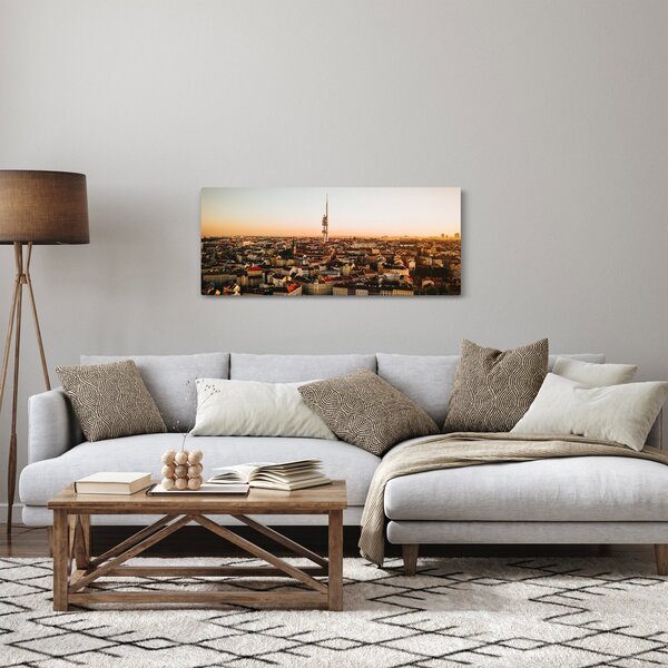 Naplemente Zizkov felett (120x50 cm)