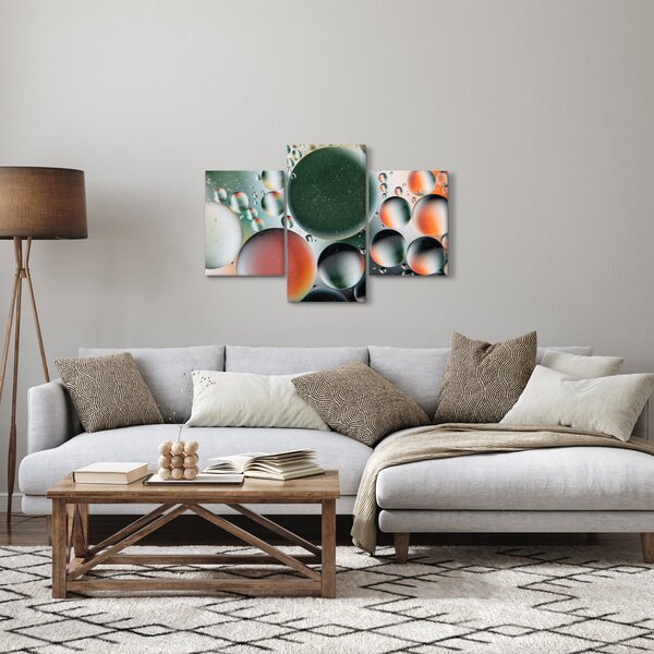 Absztrakt kép - buborékok (90x60 cm)