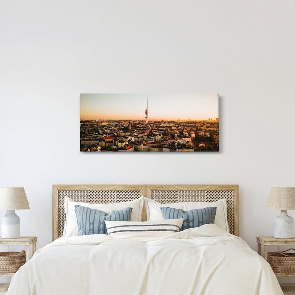 Naplemente Zizkov felett (120x50 cm)