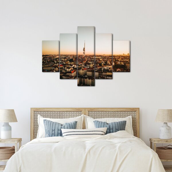 Naplemente Zizkov felett (150x105 cm)
