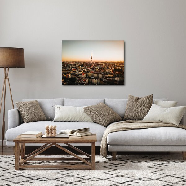 Naplemente Zizkov felett (70x50 cm)