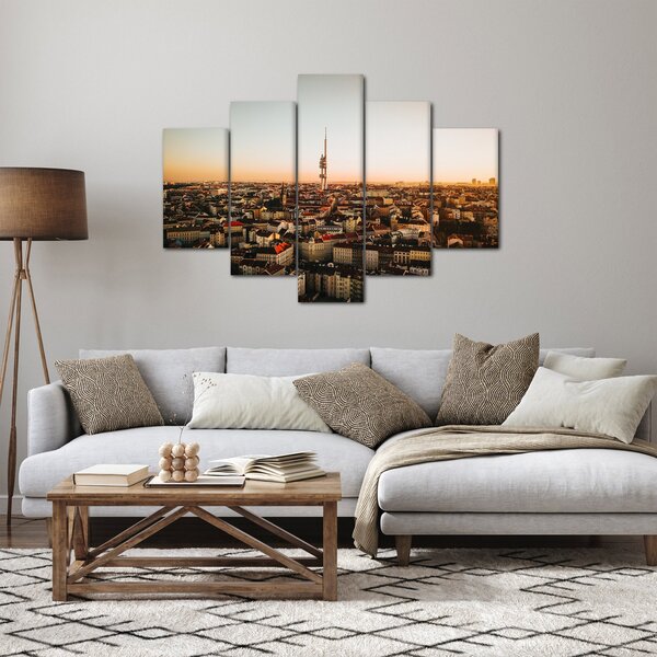 Naplemente Zizkov felett (150x105 cm)