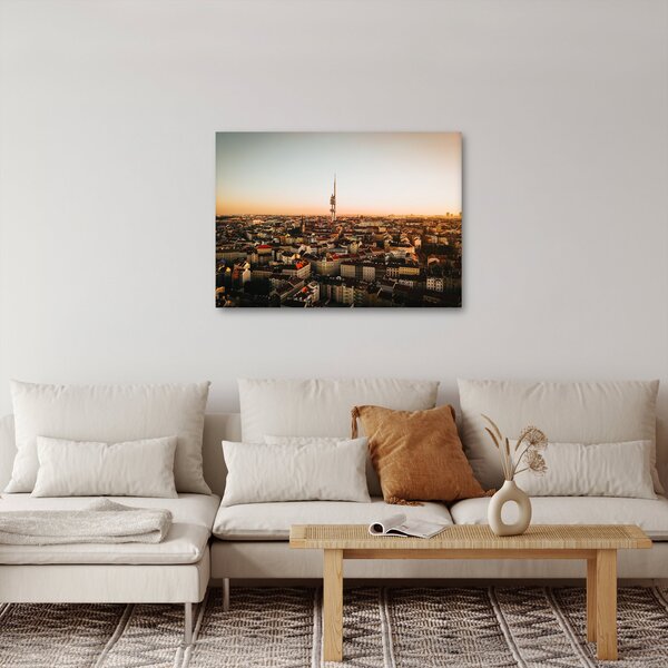 Naplemente Zizkov felett (70x50 cm)